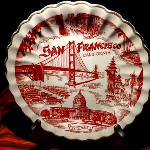 Rare  7" Vintage San Francisco Souvenir decorative plate